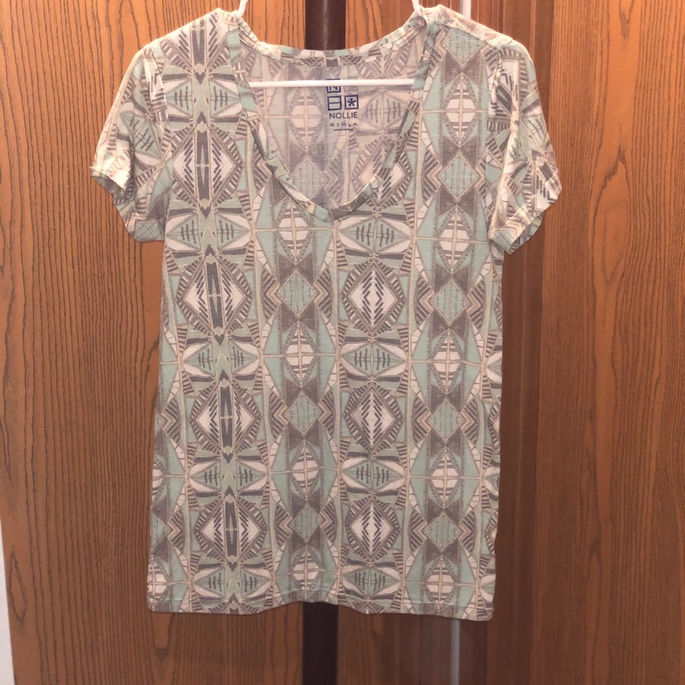 Asymmetrical design soft tee